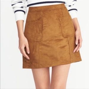 Faux Suede Skirt